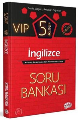 Editör Yayınevi 5. Sınıf VIP İngilizce Soru Bankası - 1