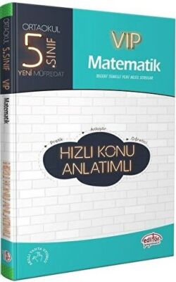 Editör Yayınevi 5. Sınıf VIP Matematik Hızlı Konu Anlatımlı - 1