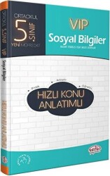 Editör Yayınevi 5. Sınıf VIP Sosyal Bilgiler Hızlı Konu Anlatımlı - Editör Yayınevi