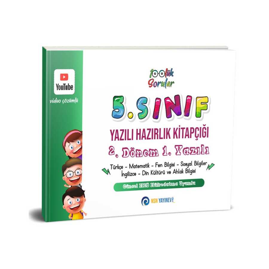 5. Sınıf Yazılı Hazırlık Kitapçığı 2. Dönem 1. Yazılı - NSN Yayınevi - Bayilik