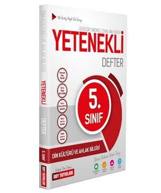 DDY Yayınları 5. Sınıf Din Kültürü ve Ahlak Bilgisi Yetenekli Defter - 1