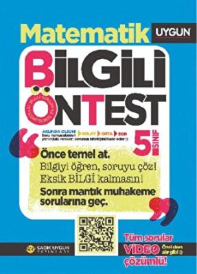 Sadık Uygun Yayınları 5. Sınıf Bilgili Ön Test Matematik - 1