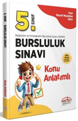 Editör Yayınevi 5.Sınıf Bursluluk Sınavı Konu Anlatımlı Karekod Çözümlü - 1