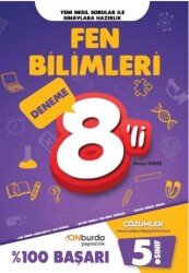 ONburda Yayınları 5. Sınıf Fen Bilimleri Yeni Nesil Branş Denemeleri - Onburda Yayınları