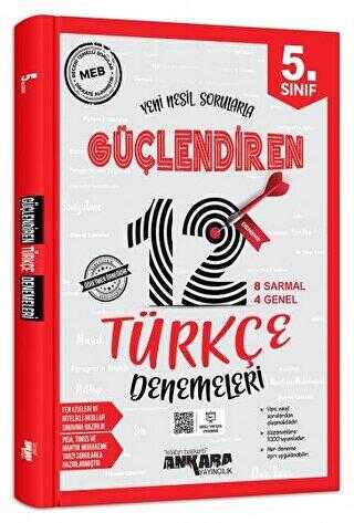Ankara Yayıncılık 5. Sınıf Güçlendiren Türkçe 12 Deneme Sınavı