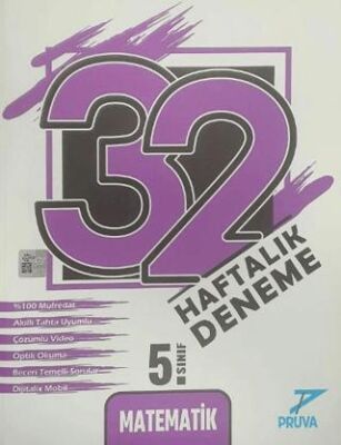 Pruva Akademi 5.sınıf Matematik 32 Haftalık Deneme - 1