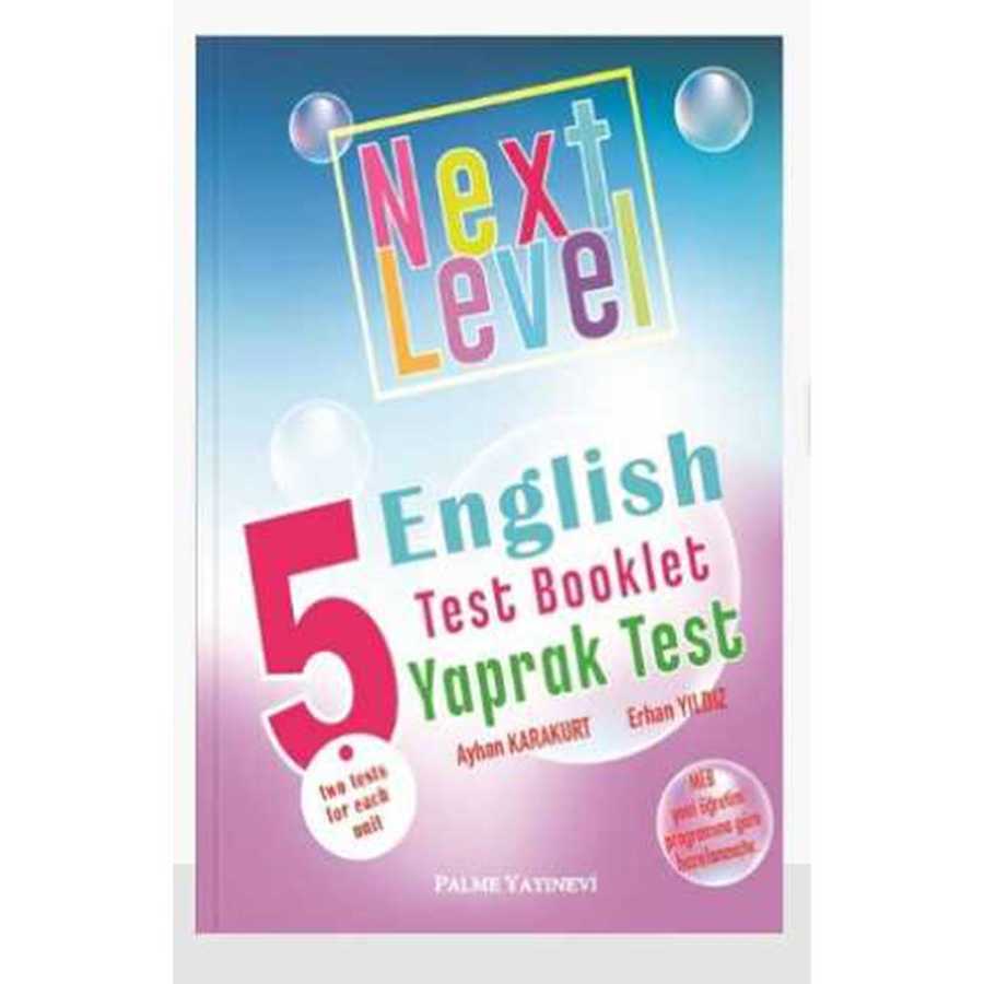 Palme Yayıncılık Palme 5. Sınıf Next Level Englısh Test Booklet Yaprak Test