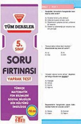 Karatay Yayınları 5. Sınıf Soru Fırtınası Yaprak Test - 1