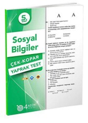 4 Adım Yayınları 5. Sınıf Sosyal Bilgiler Yaprak Test 2019 - 4 Adım Yayınları