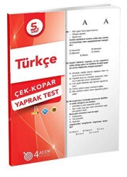 4 Adım Yayınları 5. Sınıf Türkçe Yaprak Test 2019 - 4 Adım Yayınları