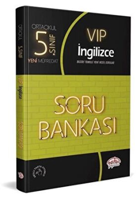 Editör Yayınevi 5. Sınıf VIP İngilizce Soru Bankası - 1