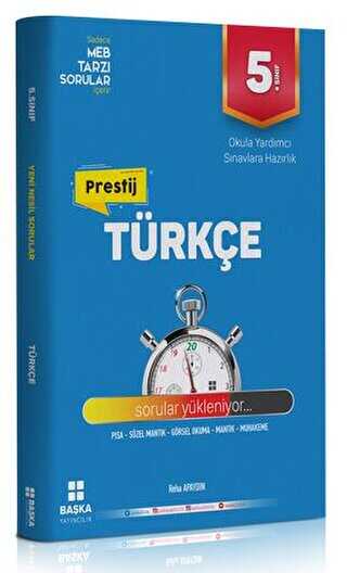 Başka Yayıncılık 5. Sınıf Türkçe Prestij Yeni Nesil Soru Bankası
