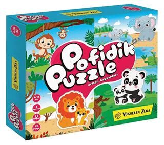 6-16 Ay İlk Pofidik Magnet Puzzle - Orman Hayvanları - 1