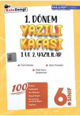 6. Sınıf 1. Dönem Yazılı Kafası - 1