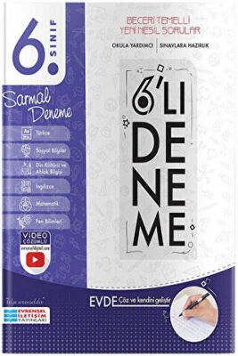 Evrensel İletişim Yayınları 6. Sınıf 6`lı Sarmal Deneme - 1