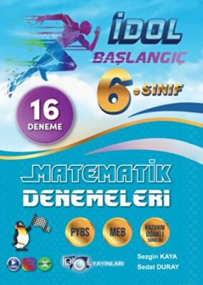 İdol Yayınları 6. Sınıf Başlangıç Matematik 16 Deneme - 1