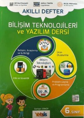 Yetsis Yayınları 6. Sınıf Bilişim Teknolojileri ve Yazılım Dersi Akıllı Defter - 1