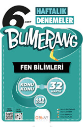 Günay Yayınları 6. Sınıf Bumerang 32 Haftalık Fen Bilimleri Denemeleri - Günay Yayınları