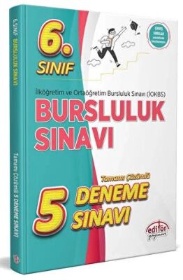 Editör Yayınevi 6. Sınıf Bursluluk Sınavı Çözümlü 5 Deneme Sınavı - 1