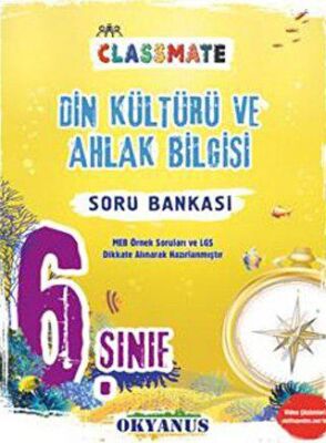 Okyanus Yayınları 6. Sınıf Classmate Din Kültür Ve Ahlak Bilgisi Soru Bankası - 1