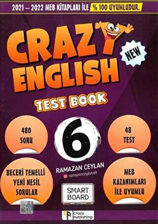 Crazy Publishing 6. Sınıf Crazy Test Book