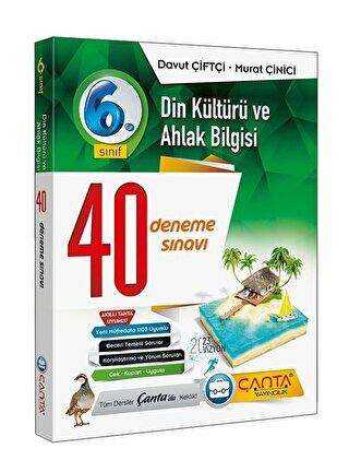 Çanta Yayınları 6. Sınıf Din Kültürü ve Ahlak Bilgisi 40 Deneme Sınavı