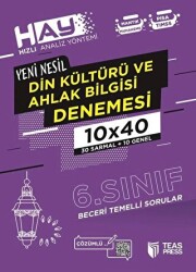 Teas Press HAY 6. Sınıf Din Kültürü Branş Deneme - Teas Press