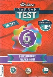 İlk Önce Yayıncılık 6. Sınıf Din Kültürü ve Ahlak Bilgisi Yaprak Test - İlk Önce Yayıncılık