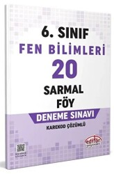 Editör Yayınevi 6. Sınıf Fen Bilimleri 20 Sarmal Föy Deneme Sınavı - Editör Yayınevi
