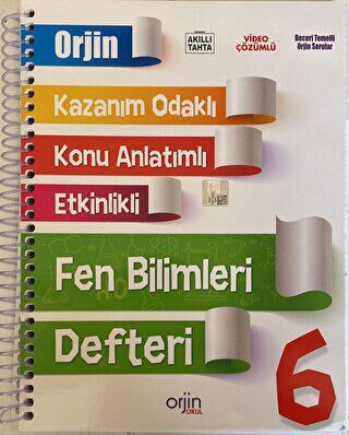 Orjin Yayınları 6. Sınıf Fen Bilimleri Akıllı Defter - 1