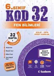 6. Sınıf Fen Bilimleri Kod 32 - Tudem Yayınları - Bayilik