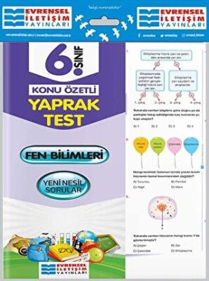 Evrensel İletişim Yayınları 6. Sınıf Fen Bilimleri Konu Özetli Yaprak Test - 1