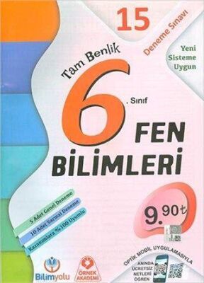 Bilimyolu Yayıncılık 6. Sınıf Fen Bilimleri Tam Benlik 15 Deneme Sınavı - 1
