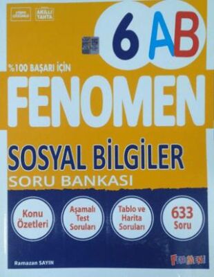 Fenomen Kitap 6. Sınıf Fenomen Sosyal Bilgiler Soru Bankası - 1