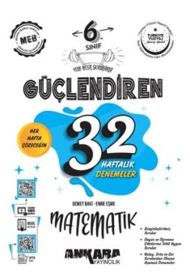 6. Sınıf Güçlendiren 32 Haftalık Matematik Kazanım Denemeleri - 1