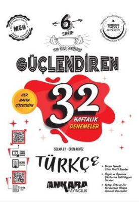 6. Sınıf Güçlendiren 32 Haftalık Türkçe Kazanım Denemeleri - 1