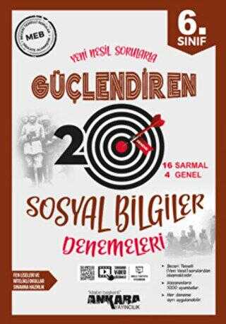 Ankara Yayıncılık 6. Sınıf Sosyal Bilgiler Güçlendiren 20 Deneme - 1