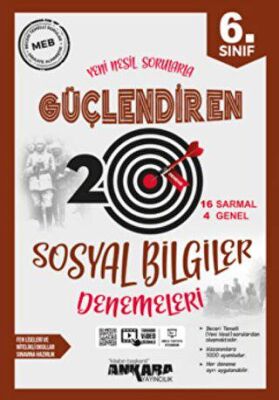 6. Sınıf Sosyal Bilgiler Güçlendiren 20 Deneme - 1