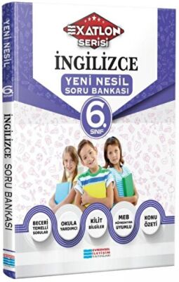 Evrensel İletişim Yayınları 6. Sınıf Exatlon Serisi İngilizce Yeni Nesil Soru Bankası - 1