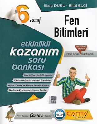Çanta Yayınları 6. Sınıf Fen Bilimleri Etkinlikli Kazanım Soru Bankası - 1