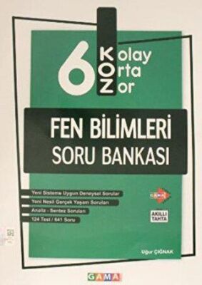 Gama Yayınları 6. Sınıf Koz Fen Bilimleri Soru Bankası - 1