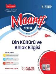 6. Sınıf Maarif Serisi Din Kültürü ve Ahlak Bilgisi Haftalık 39 Deneme - Palme Yayınları