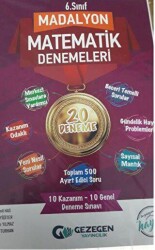 6. Sınıf Madalyon 20li Matematik Denemeleri - Gezegen Yayıncılık