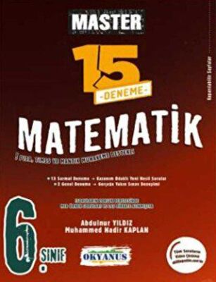 Okyanus Yayınları 6. Sınıf Master 15 Matematik Denemesi - 1