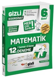 6. Sınıf Matematik 12`li Deneme - Gizli Yayınları