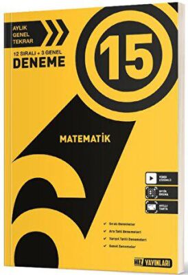 Hız Yayınları 6. Sınıf Matematik 15 Deneme - 1