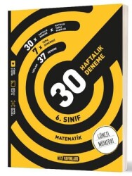 6. Sınıf Matematik 30 Haftalık Kazanım Denemeleri - Hız Yayınları
