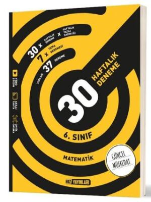 6. Sınıf Matematik 30 Haftalık Kazanım Denemeleri - 1