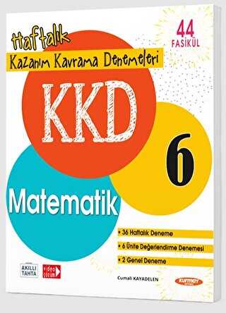 Kurmay Yayınları 6. Sınıf Matematik KKD 44 Fasikül Haftalık Kazanım Kavrama Denemeleri