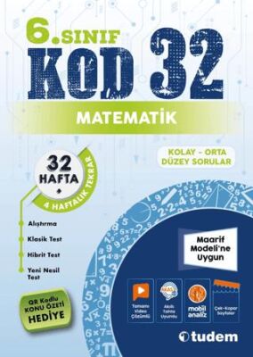 6. Sınıf Matematik Kod 32 - 1